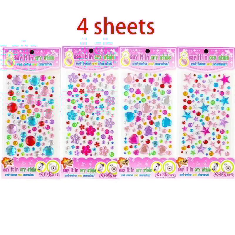 Bling Gem Stickers SelfAdhesive Rhinestone Stickers For DIY Crafts Makeup 6