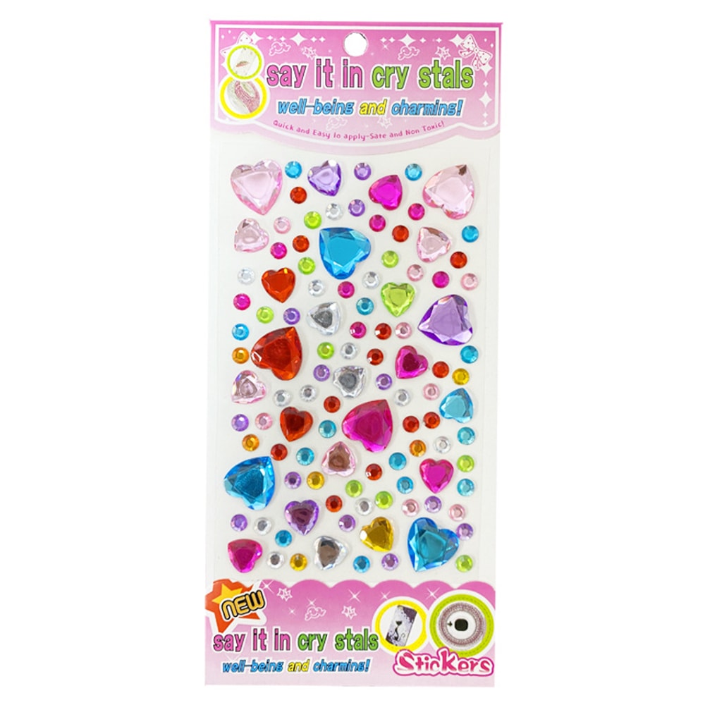 Bling Gem Stickers SelfAdhesive Rhinestone Stickers For DIY Crafts Makeup 7