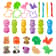 Play Dough Molds Kit For Kids Lion Monkey Dinosaur Plasticine Moulds For Creative DIY Clay Play 0