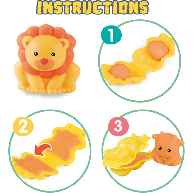 Play Dough Molds Kit For Kids Lion Monkey Dinosaur Plasticine Moulds For Creative DIY Clay Play 1