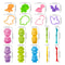Play Dough Molds Kit For Kids Lion Monkey Dinosaur Plasticine Moulds For Creative DIY Clay Play 4