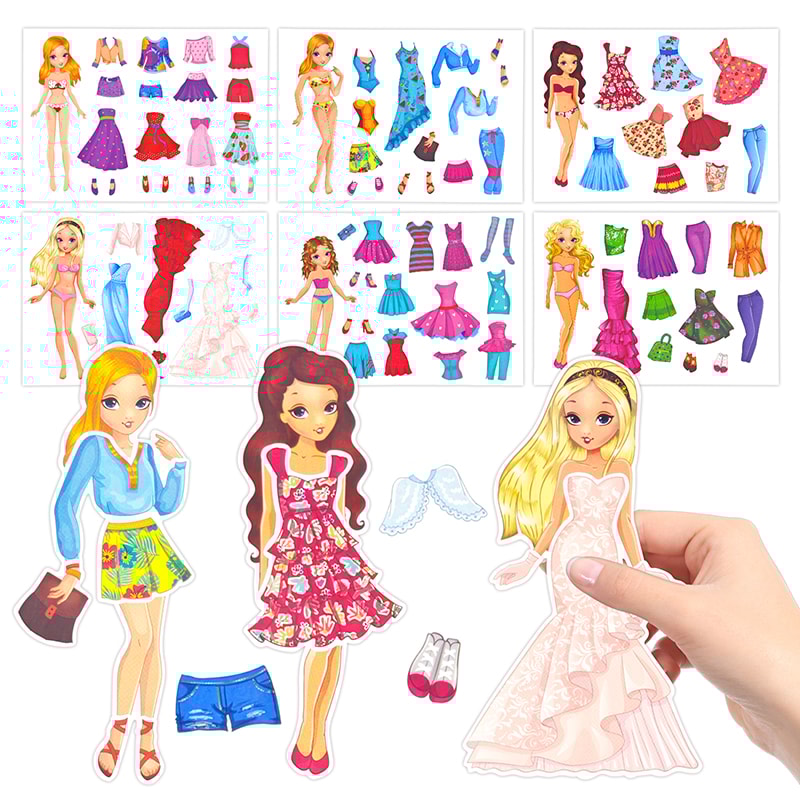 DIY Fairy Princess Dress-Up Sticker Set for Creative Kids | Perfect Birthday & Party Favor