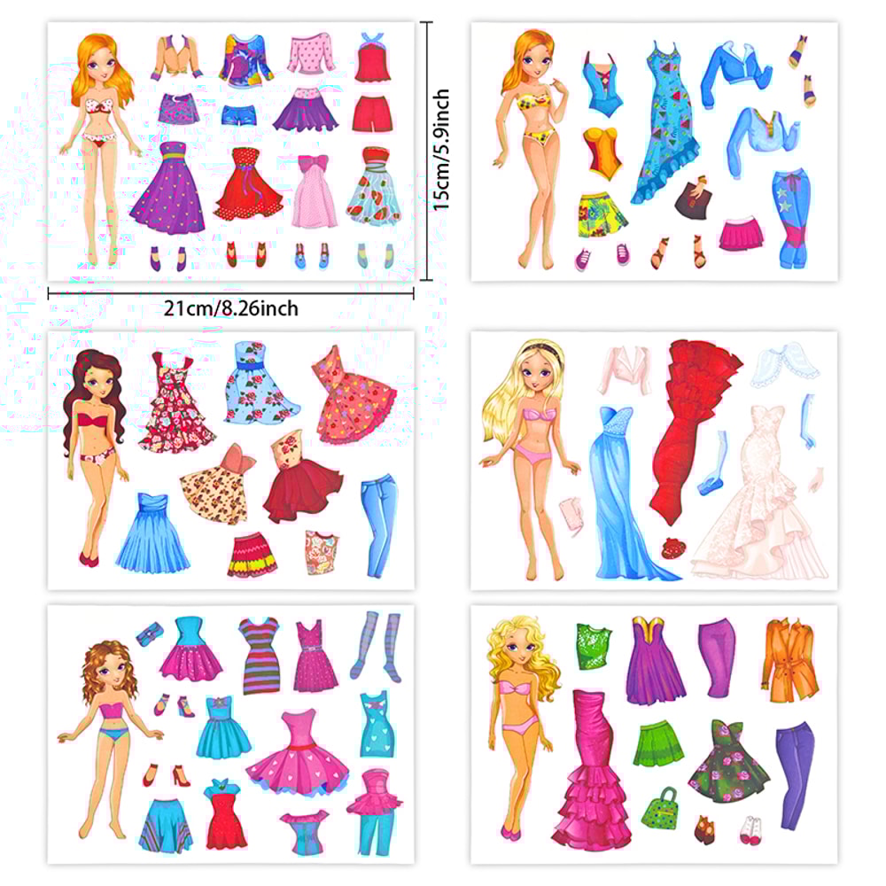 DIY Fairy Princess Dress-Up Sticker Set for Creative Kids | Perfect Birthday & Party Favor