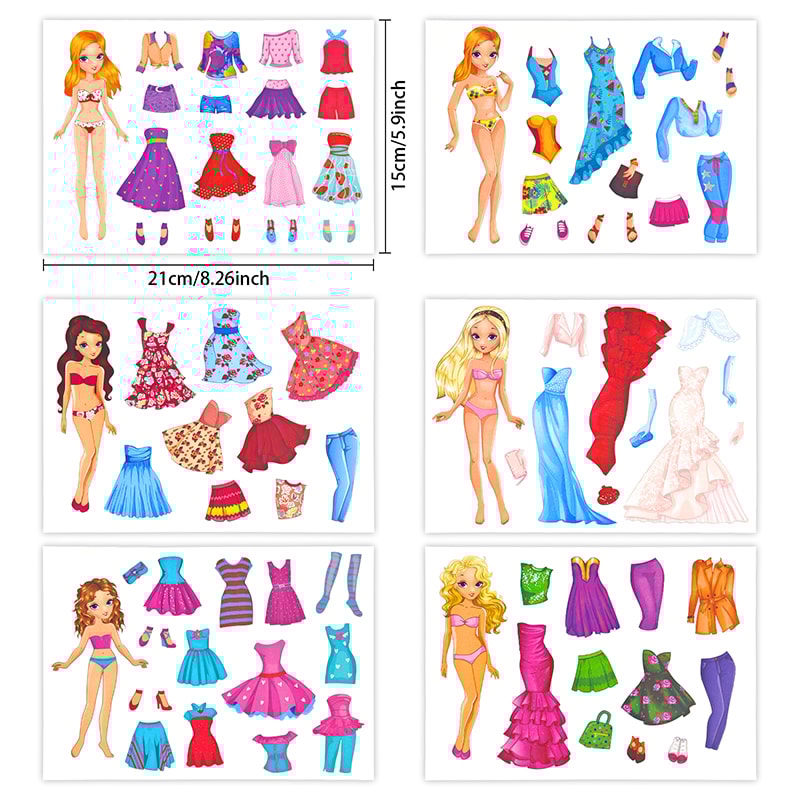 DIY Fairy Princess Dress-Up Sticker Set for Creative Kids | Perfect Birthday & Party Favor