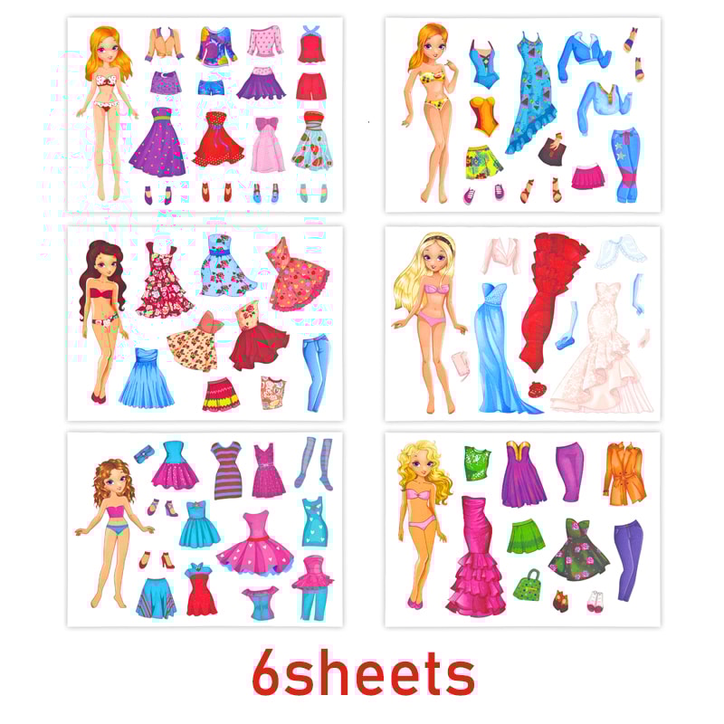 DIY Fairy Princess Dress-Up Sticker Set for Creative Kids | Perfect Birthday & Party Favor