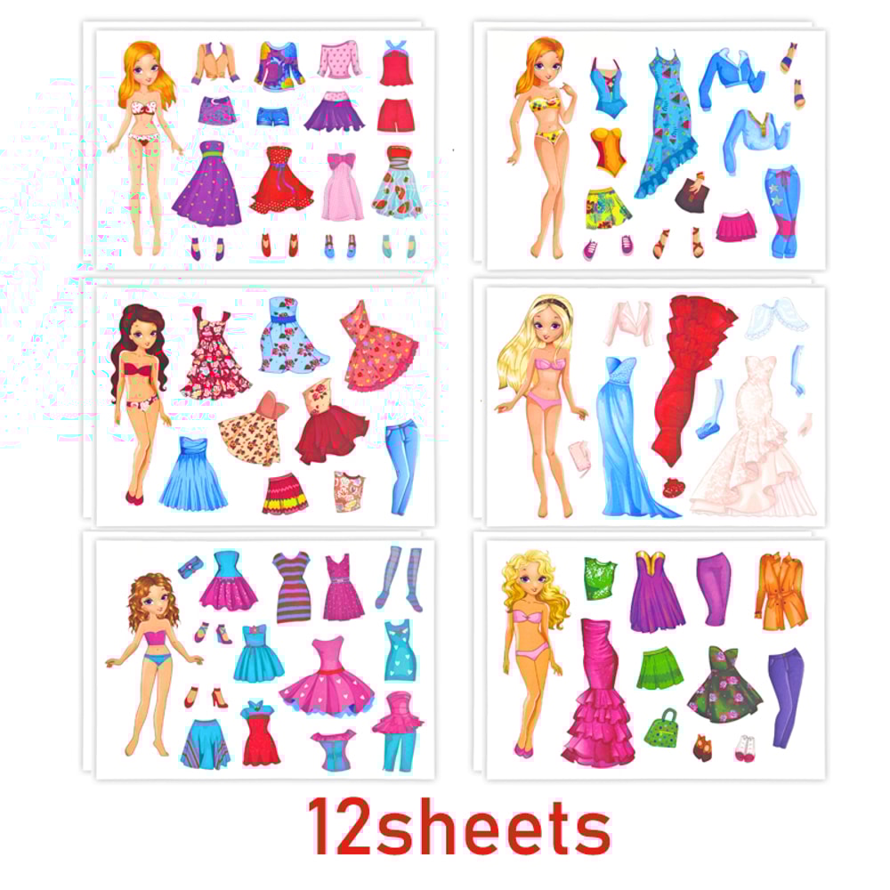 DIY Fairy Princess Dress-Up Sticker Set for Creative Kids | Perfect Birthday & Party Favor