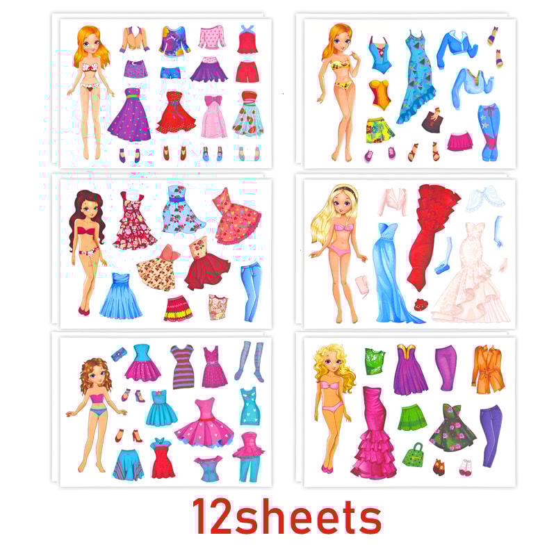 DIY Fairy Princess Dress-Up Sticker Set for Creative Kids | Perfect Birthday & Party Favor
