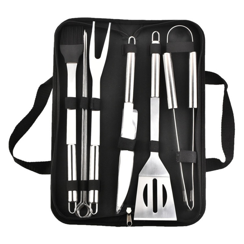 Stainless Steel BBQ Tool Set With Portable Storage Bag Ultimate Outdoor Barbecue Set For Grilling 1