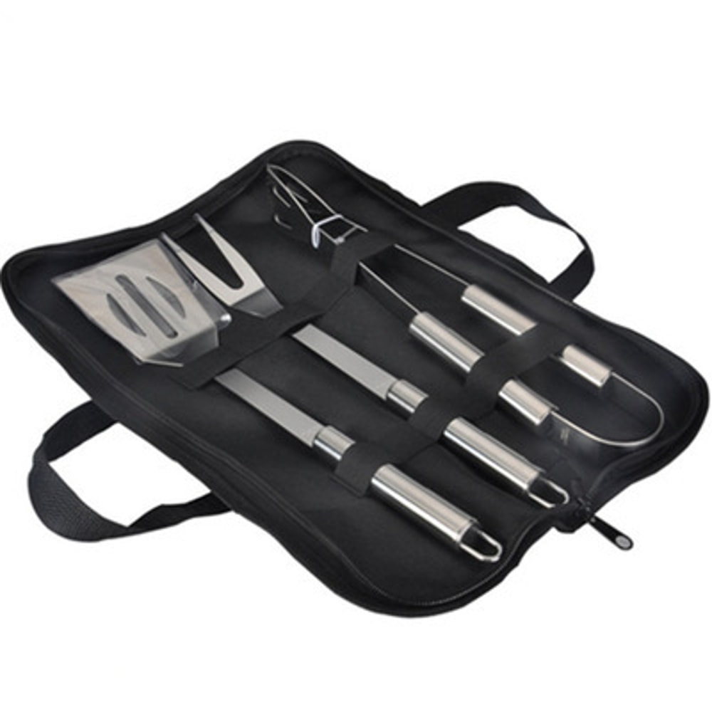Stainless Steel BBQ Tool Set With Portable Storage Bag Ultimate Outdoor Barbecue Set For Grilling 8