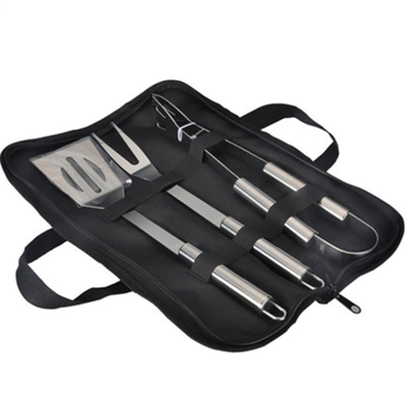 Stainless Steel BBQ Tool Set With Portable Storage Bag Ultimate Outdoor Barbecue Set For Grilling 8