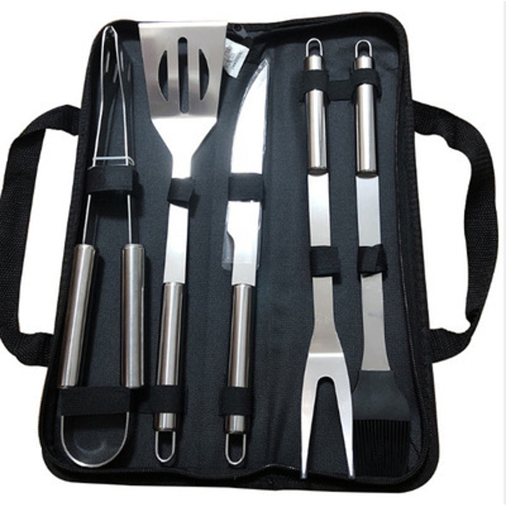 Stainless Steel BBQ Tool Set With Portable Storage Bag Ultimate Outdoor Barbecue Set For Grilling 9