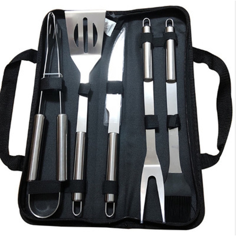 Stainless Steel BBQ Tool Set With Portable Storage Bag Ultimate Outdoor Barbecue Set For Grilling 9