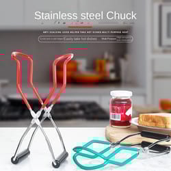 heat-proof anti-skid canning jar lifter - essential canned lift pliers for safe, effortless lifting