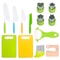 Plastic Knife Set for Kids - Safe Fruit & Vegetable Cutting Toy Knife Set