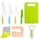 Plastic Knife Set for Kids - Safe Fruit & Vegetable Cutting Toy Knife Set