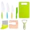 Plastic Knife Set for Kids - Safe Fruit & Vegetable Cutting Toy Knife Set