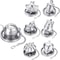 Creative Owl Shaped Stainless Steel Tea Filter with Chain – Bird and Duck Tea Strainer for Small Teapot