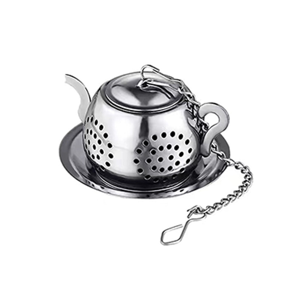 Creative Owl Shaped Stainless Steel Tea Filter with Chain – Bird and Duck Tea Strainer for Small Teapot