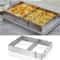 Adjustable Stainless Steel Rectangular Cake Mold Ring For Perfect Pastry Creations 0