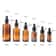 Amber Glass Dropper Bottles with Scale – 5ml to 100ml Refillable Pipette Bottles for Aromatherapy & Travel