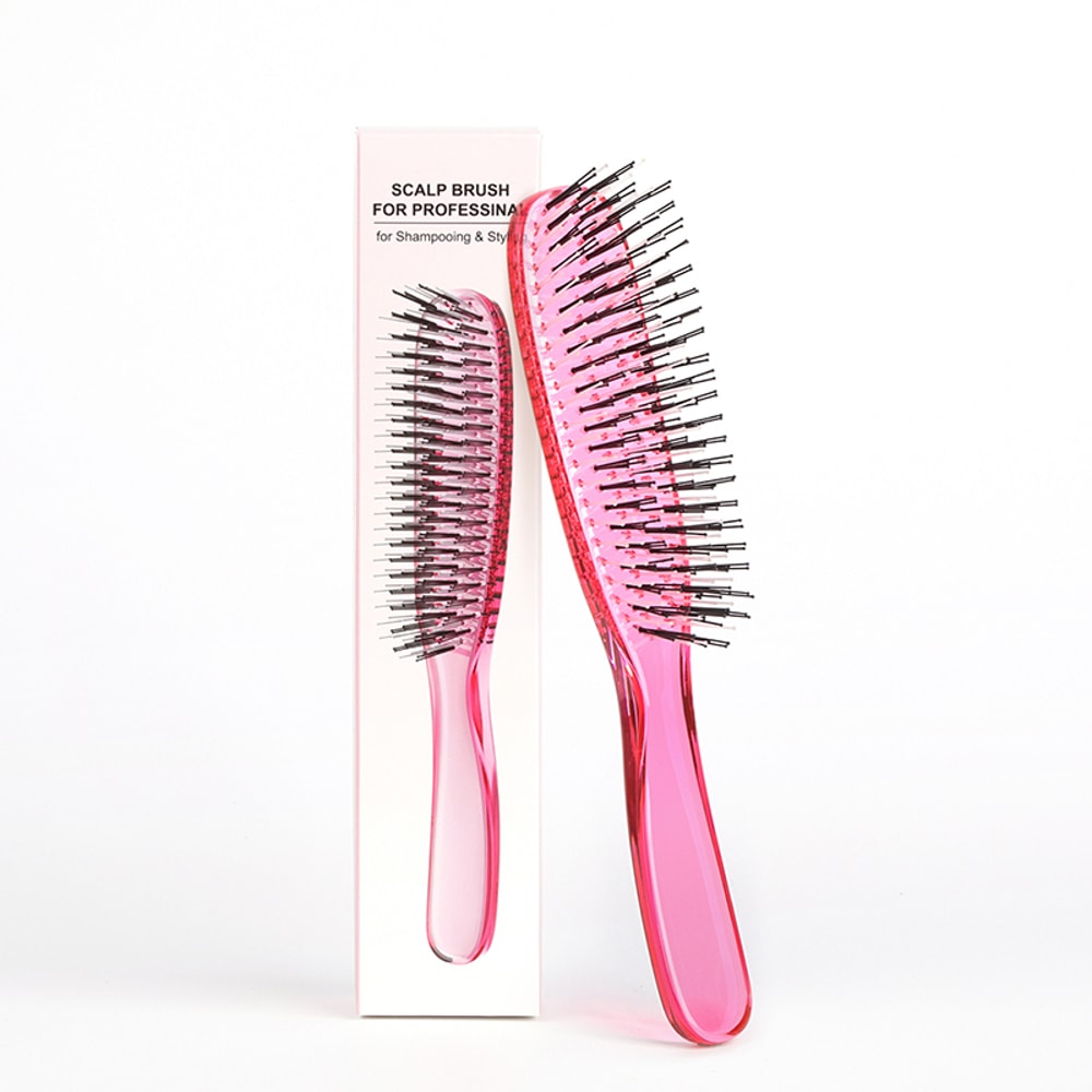 Japanese Premium Scalp Massager & Detangling Brush - Rose Gold Hair Cleaning Comb