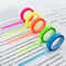 Roll Fluorescent Index Tabs - Transparent Sticky Notes for School & Office