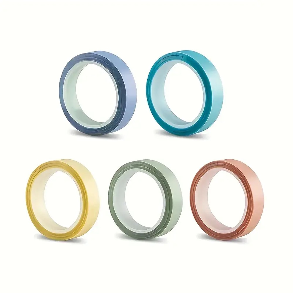 Roll Fluorescent Index Tabs - Transparent Sticky Notes for School & Office