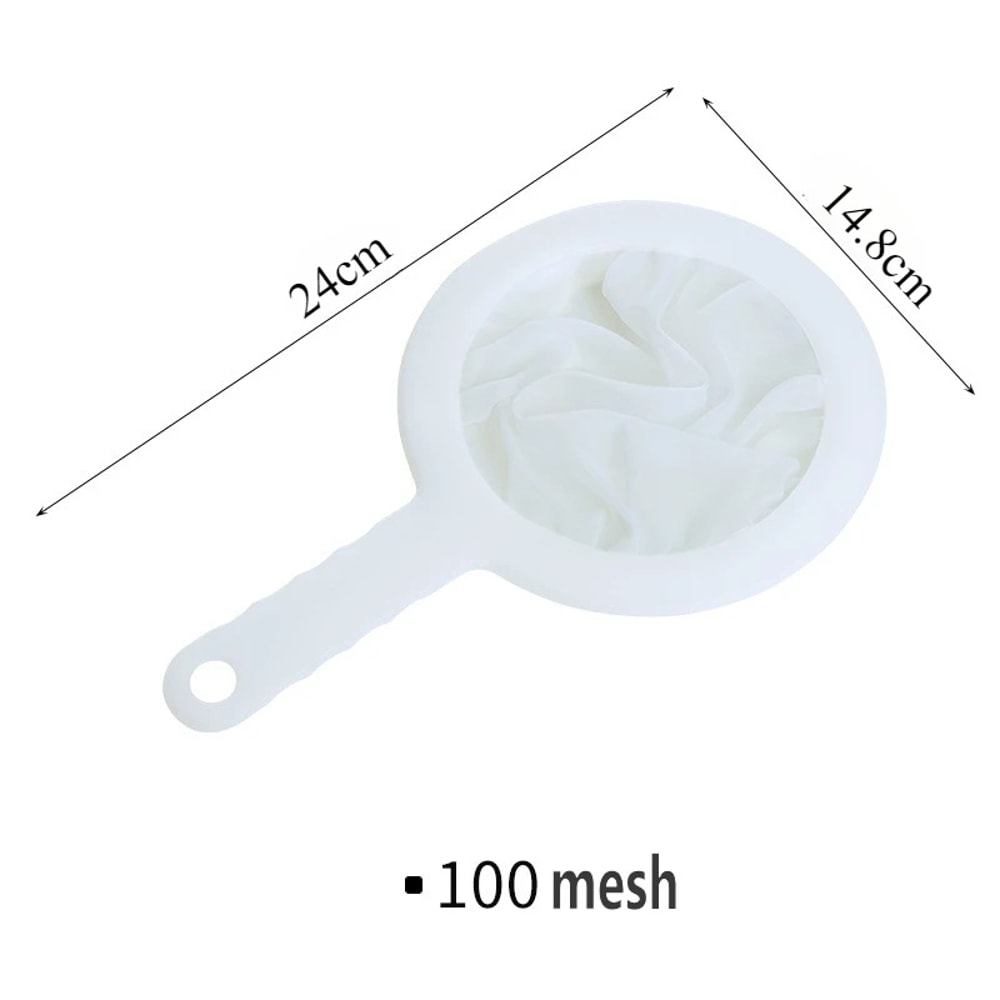Ultra Fine Mesh Strainer Washable Nylon Spoon Sieve For Soy Milk Juice Coffee Tea More 6