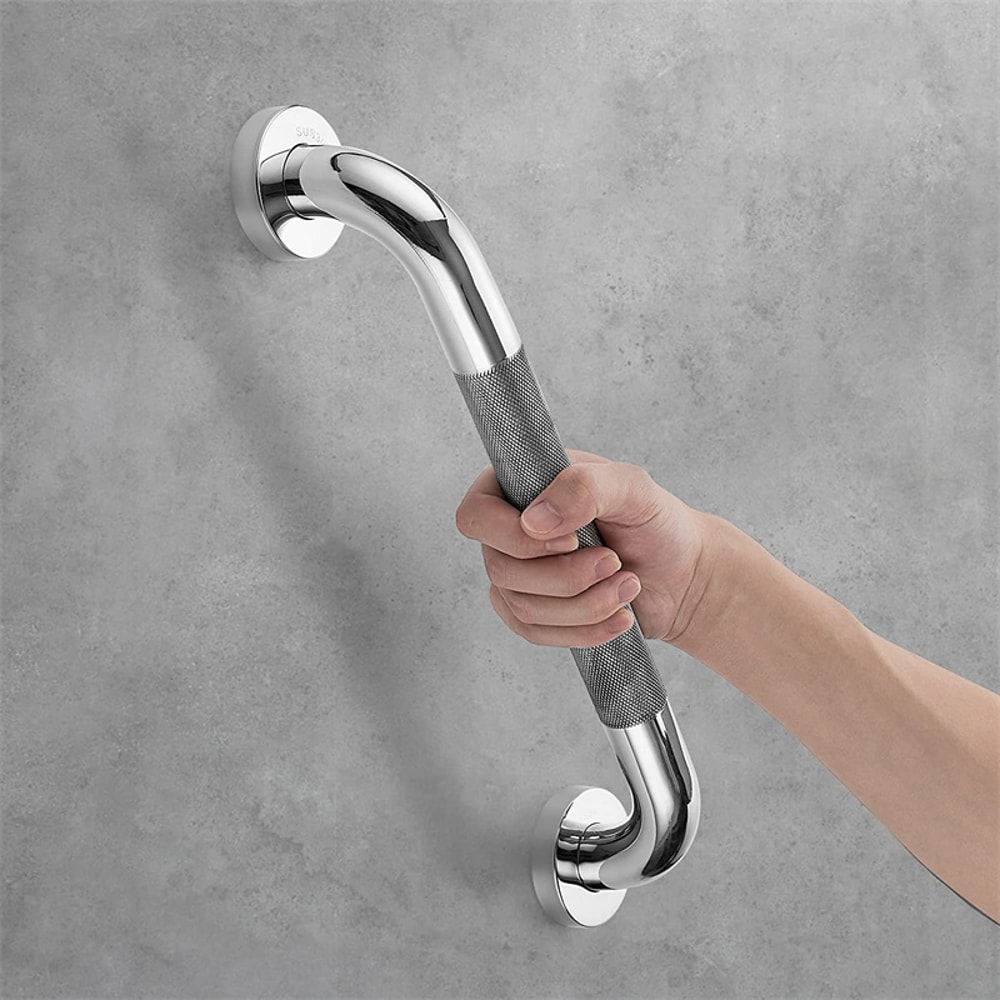 Stainless Steel Bathroom Handrail Grab Bar AntiSlip Shower Safety Support Handle 0