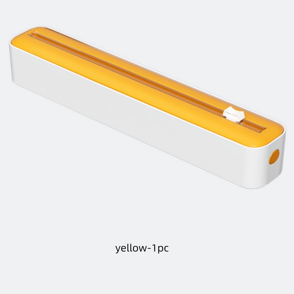 Plastic Wrap And Foil Dispenser With Slide Cutter Durable Kitchen Organizer With Suction Base 5