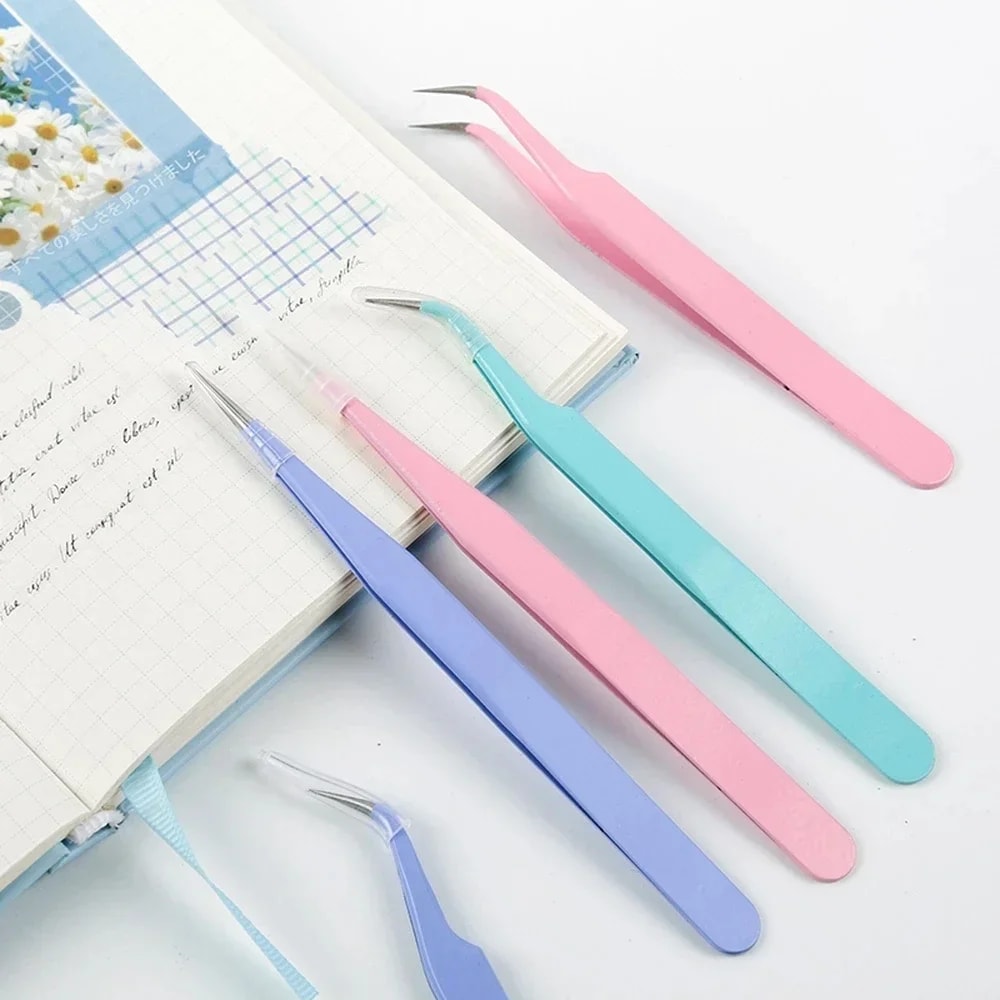 Tweezers Set for Scrapbooking, Sticker Picking & Washi Tape Tools - Perfect DIY Multi-Tool for Junk Journals, Albums