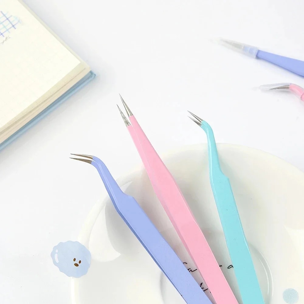 Tweezers Set for Scrapbooking, Sticker Picking & Washi Tape Tools - Perfect DIY Multi-Tool for Junk Journals, Albums