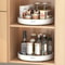 Multi-Functional Rotating Kitchen Organizer - Durable Plastic Storage Rack for Spices, Oils, and Fruits