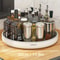 Multi-Functional Rotating Kitchen Organizer - Durable Plastic Storage Rack for Spices, Oils, and Fruits