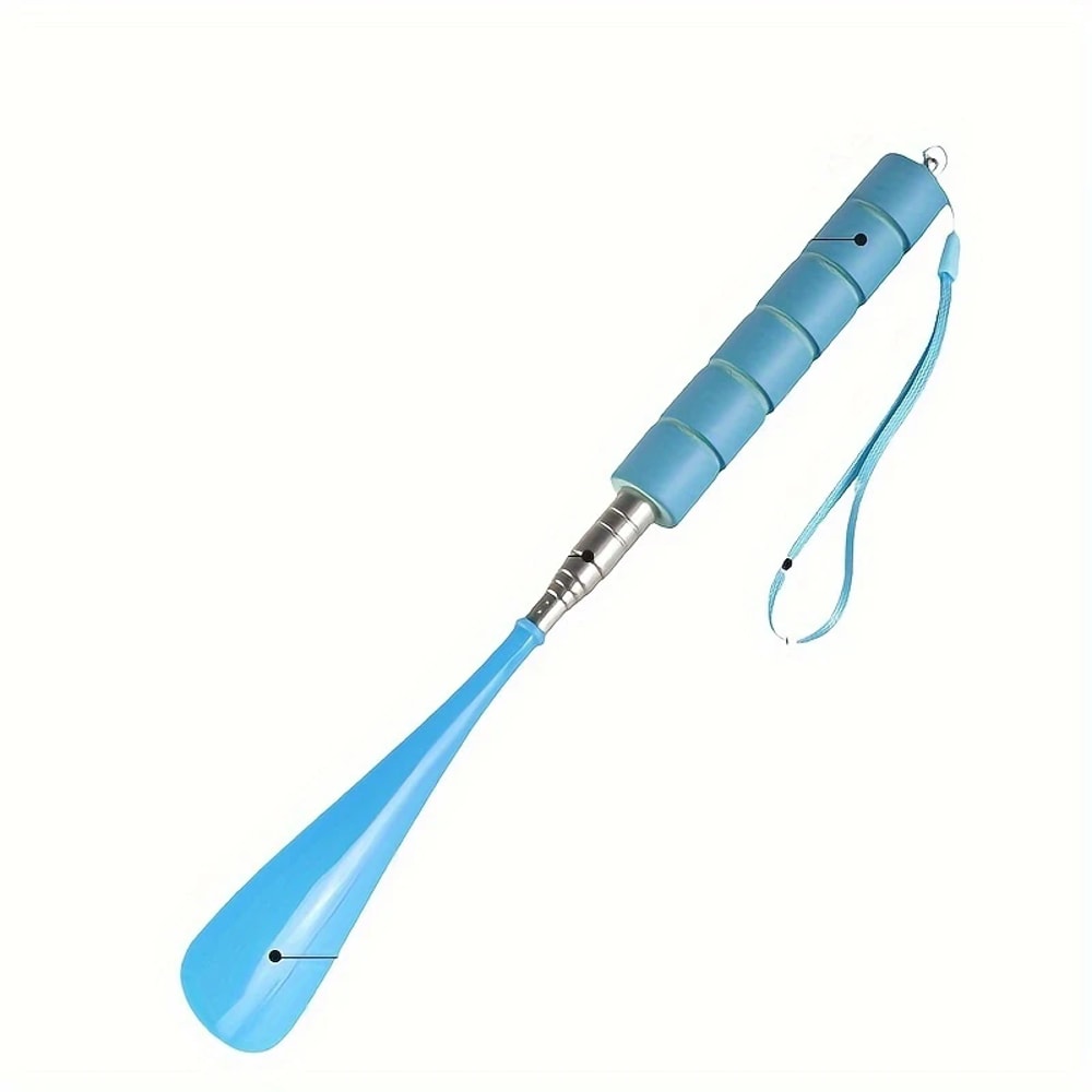 Stainless Steel Adjustable Telescopic Shoehorn Long Handle Household Shoehorn 5
