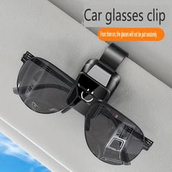 fashion car glasses holder clip – durable abs resin for all vehicle models, convenient sun visor storage
