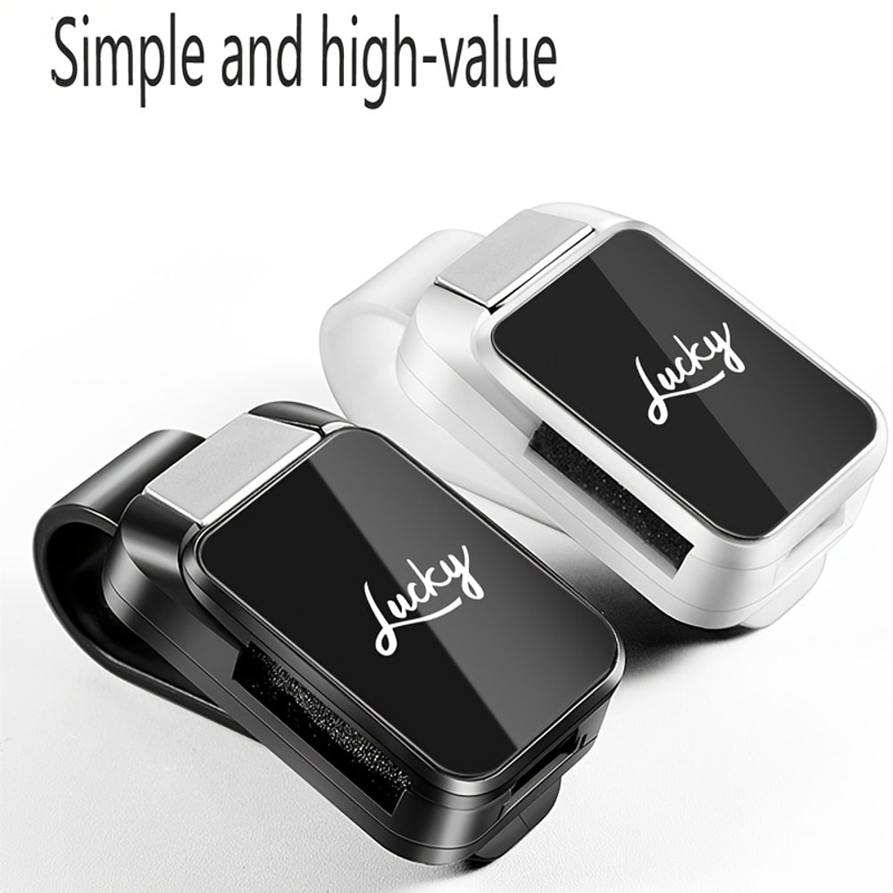 Fashion Car Glasses Holder Clip Durable ABS Resin For All Vehicle Models Convenient Sun Visor Stor 2