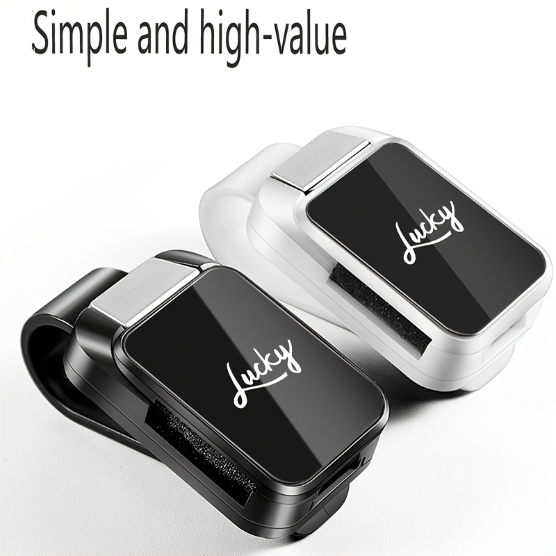 Fashion Car Glasses Holder Clip Durable ABS Resin For All Vehicle Models Convenient Sun Visor Stor 2
