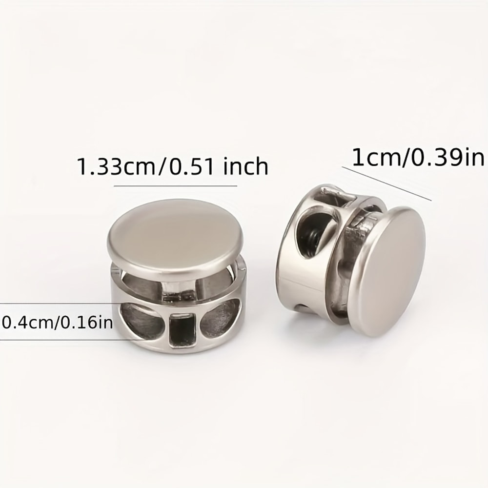 Pack No-Tie Shoelace Locks - Easy-to-Install Aluminum Alloy Spring Clips for Sports & Casual Shoes