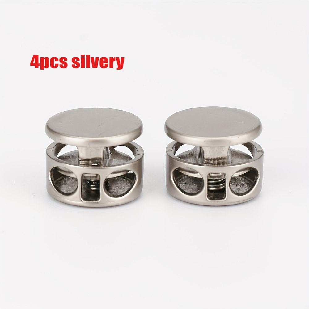 Pack No-Tie Shoelace Locks - Easy-to-Install Aluminum Alloy Spring Clips for Sports & Casual Shoes