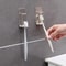 Stainless Steel Wall Mounted Toothbrush Holder SpaceSaving Adhesive Organizer For Home 2