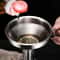 Stainless Steel Funnel with Strainer Small Metal Oil and Liquid Filter for Bottles