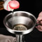 Stainless Steel Funnel with Strainer Small Metal Oil and Liquid Filter for Bottles