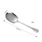 Ergonomic Stainless Steel Rice Spoon - Large Metal Serving Spoon for Kitchen, Pasta & Salad