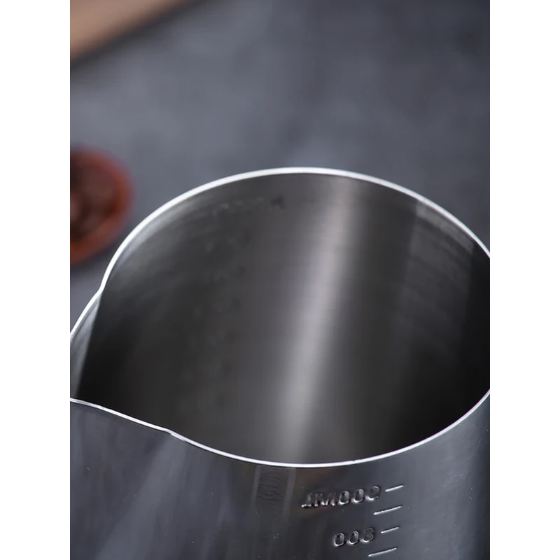 Stainless Steel Frothing Pitcher for Latte Art Espresso Steaming Pitcher with Measurement Scale for Coffee, Cappuccino