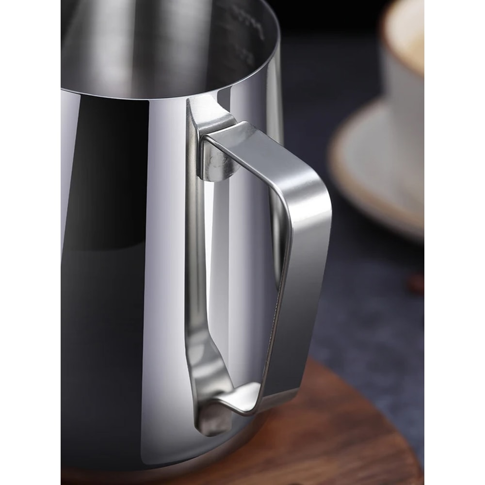 Stainless Steel Frothing Pitcher for Latte Art Espresso Steaming Pitcher with Measurement Scale for Coffee, Cappuccino