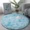 Super Soft Plush Round Rug Fluffy White Carpet For Living Room Bedroom Kid Room Salon Thick Pile H 8