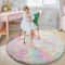 Super Soft Plush Round Rug Fluffy White Carpet For Living Room Bedroom Kid Room Salon Thick Pile H 7
