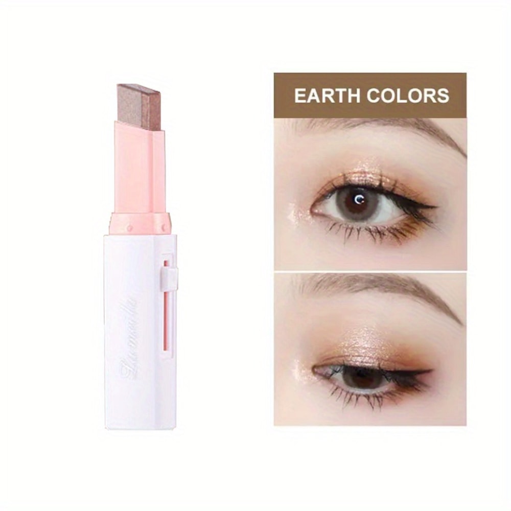 Two Color Gradient Eye Shadow Stick ThreeDimensional Natural Effect For Long Lasting Makeup 8
