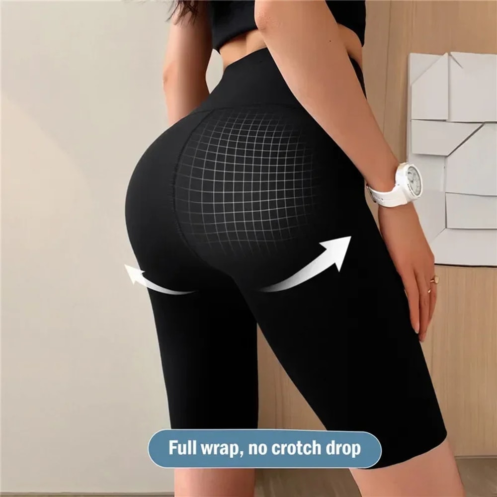 High Waist Sports Shorts For Women Push Up Fitness Cycling And Yoga Leggings 2